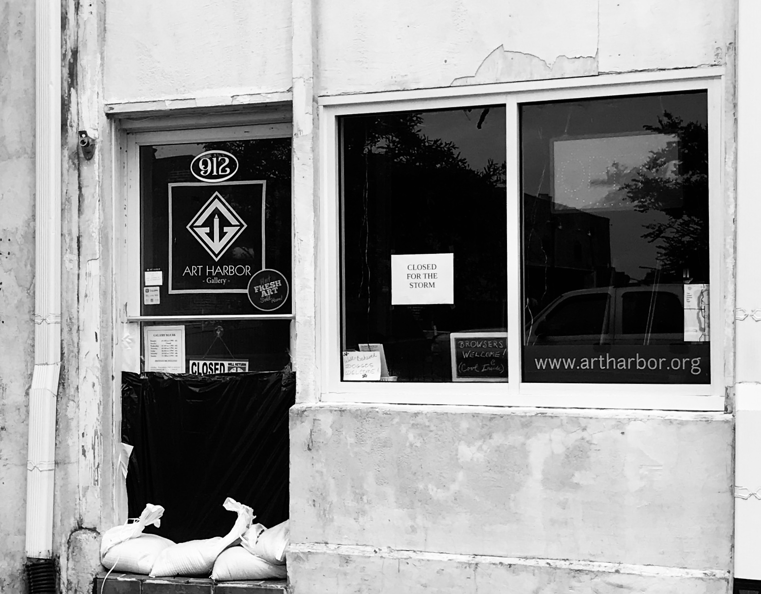 Gallery Closes for Isaias